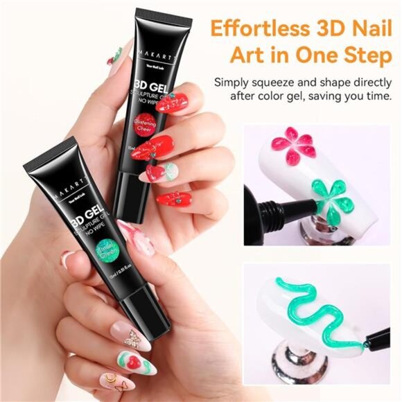 3D Sculpting Gel for Nail Art Kit: 3D Nail Gel for Nail Art, 15ml - Picture 2 of 8
